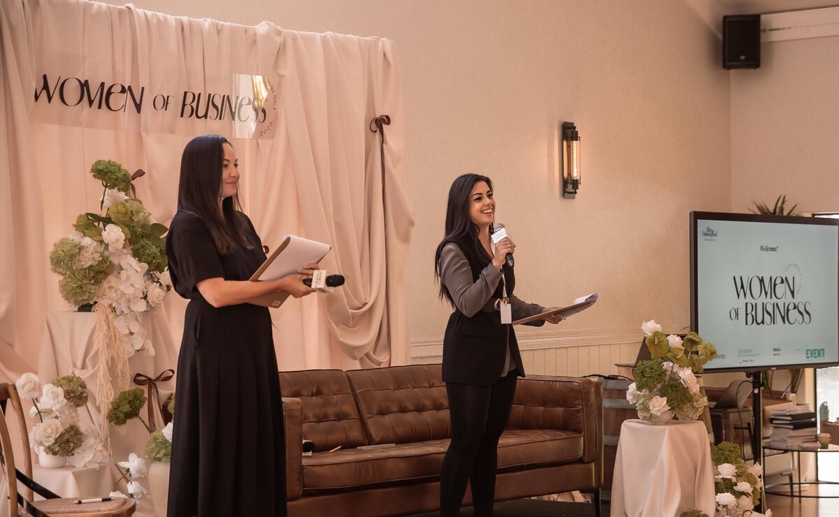 Closing moments of the Women Of Business Conference