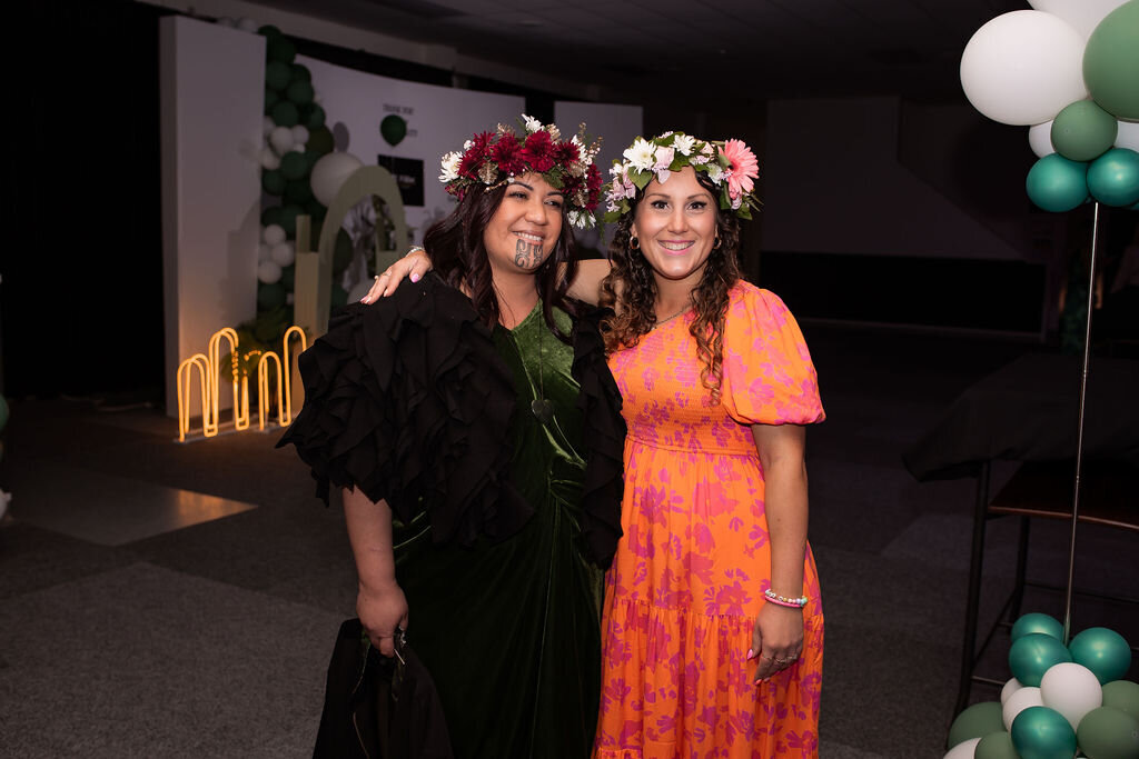 Fundraiser guests laughing together